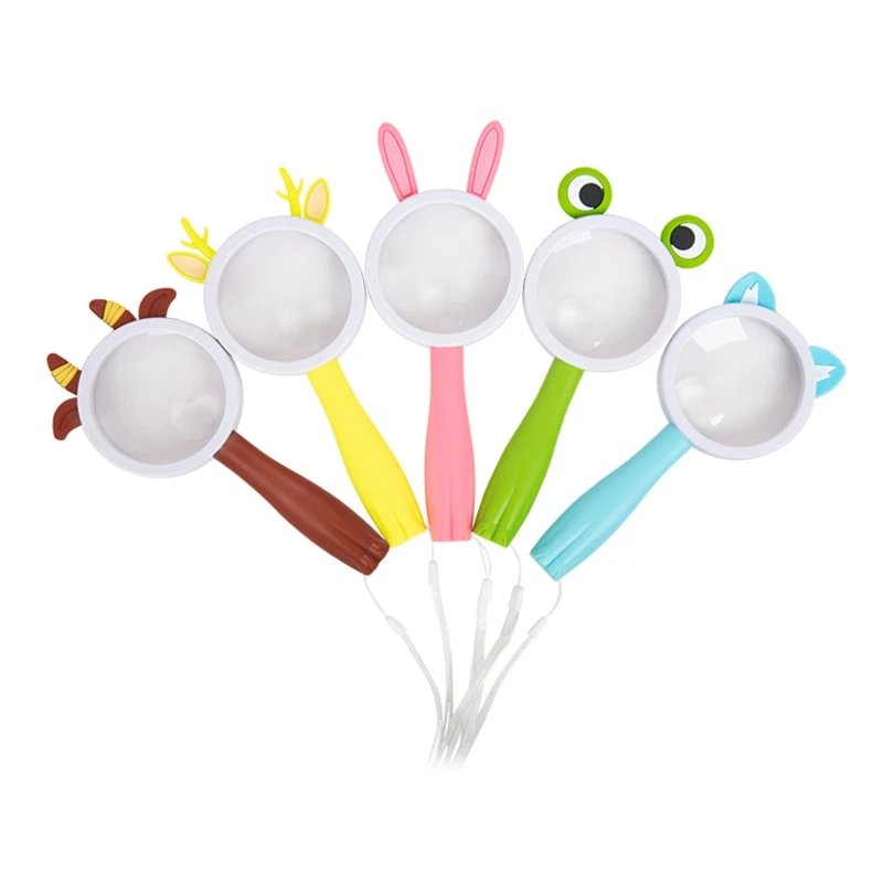 Kids Magnifying Glass Anti- fall Handheld Cartoon Animal Magnifying Glass for Reading Repair Observation Kindergarten
Kids Magnifying Glass Anti- fall Handheld Cartoon Animal Magnifying Glass for Reading Repair Observation Kindergarten