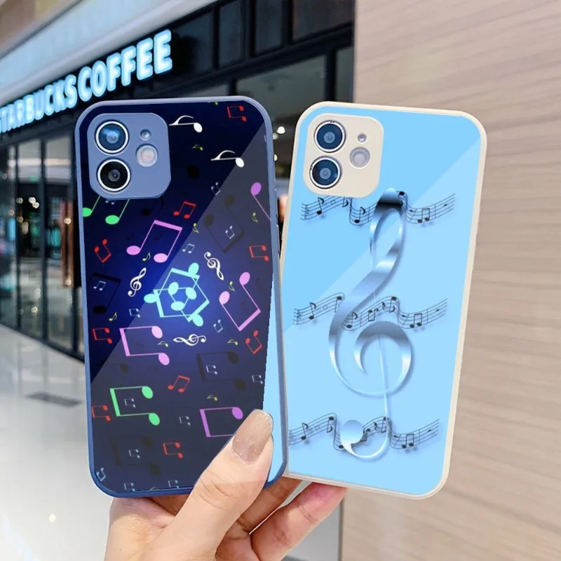 Чехол для телефона с музыкальными нотами для IPhone 14 13 12 11 Pro Max X XR XS 8 7 Plus, чехол для телефона из жидкого стекла
Чехол для телефона с музыкальными нотами для IPhone 14 13 12 11 Pro Max X XR XS 8 7 Plus, чехол для телефона из жидкого стекла