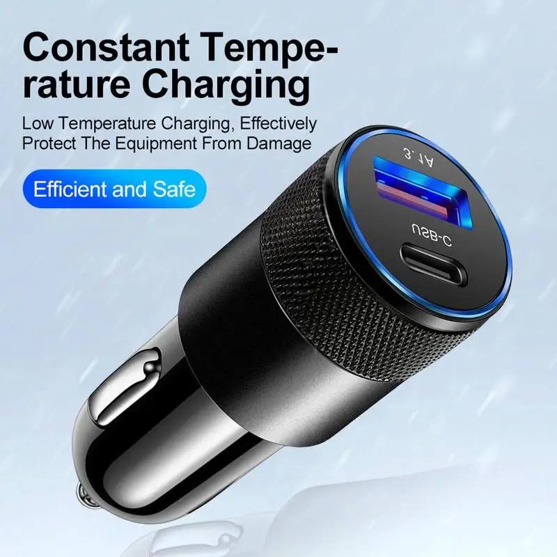 Металлическое автомобильное зарядное устройство для сотового телефона USB Автомобильное зарядное устройство 3,1 а USB + PD принадлежности для з...
Металлическое автомобильное зарядное устройство для сотового телефона USB Автомобильное зарядное устройство 3,1 а USB + PD принадлежности для з...