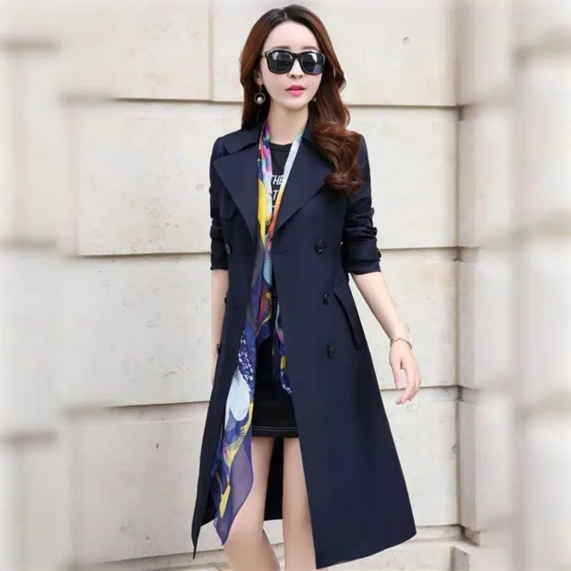 British Style Women's Windbreaker 2023 Spring And Autumn New Overcoat Korean Double-breasted Medium To Long Trench Coat
British Style Women's Windbreaker 2023 Spring And Autumn New Overcoat Korean Double-breasted Medium To Long Trench Coat