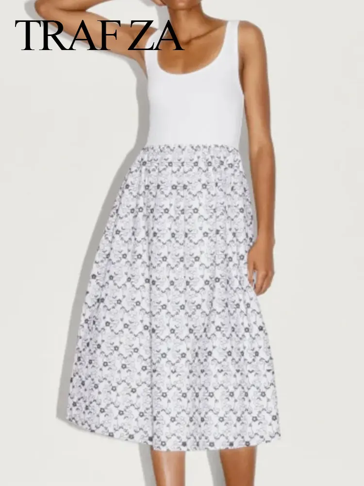 TRAF ZA 2022 Summer Women's Dress Tank Top Sleeveless Slim Sexy Elasticity Print Black And White Casual Elegant Dress Fashion
TRAF ZA 2022 Summer Women's Dress Tank Top Sleeveless Slim Sexy Elasticity Print Black And White Casual Elegant Dress Fashion
