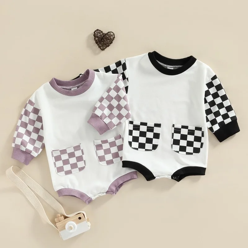 2023 New Baby Clothing Crawling Suit Summer Boy Girl Kids Fashion Korean Color Blocking Cotton Long Sleeved Newborn Clothes
2023 New Baby Clothing Crawling Suit Summer Boy Girl Kids Fashion Korean Color Blocking Cotton Long Sleeved Newborn Clothes
