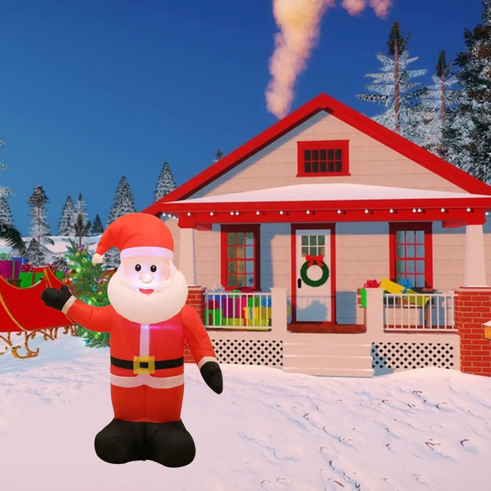 47inch Christmas Santa Claus Blow up Decoration Indoor Outdoor US 110V Plug Stylish Xmas Ornament for Christmas Events Sturdy
47inch Christmas Santa Claus Blow up Decoration Indoor Outdoor US 110V Plug Stylish Xmas Ornament for Christmas Events Sturdy