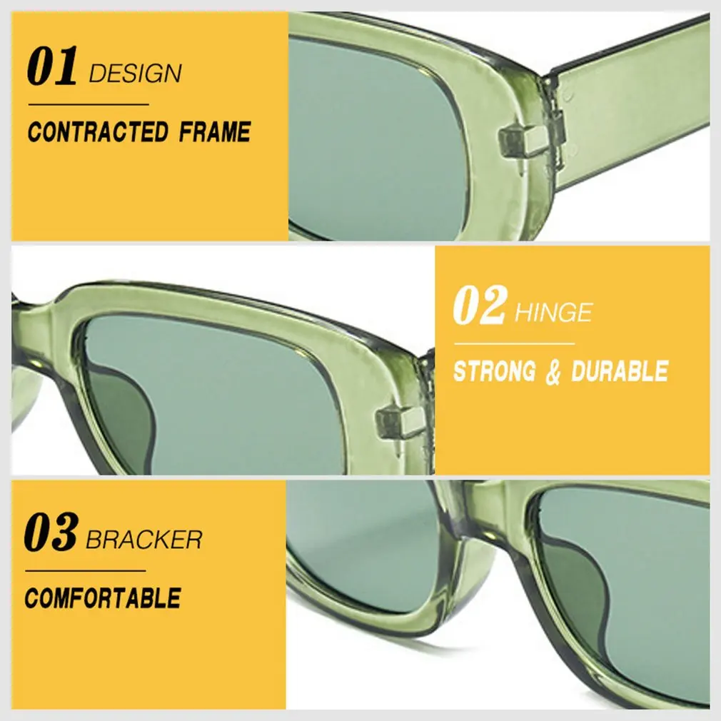 New Fashion Vintage Sunglasses Women Brand Designer Retro Rectangle Sun Glasses Female Ins Popular Colorful Square Eyewear
New Fashion Vintage Sunglasses Women Brand Designer Retro Rectangle Sun Glasses Female Ins Popular Colorful Square Eyewear