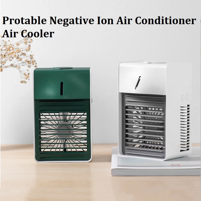 2Pcs Portable Air Conditioner Mini Air Cooler Negative Ion Air Conditioning Fan 3 Gear Speed Air Cooling 2000Mah
2Pcs Portable Air Conditioner Mini Air Cooler Negative Ion Air Conditioning Fan 3 Gear Speed Air Cooling 2000Mah