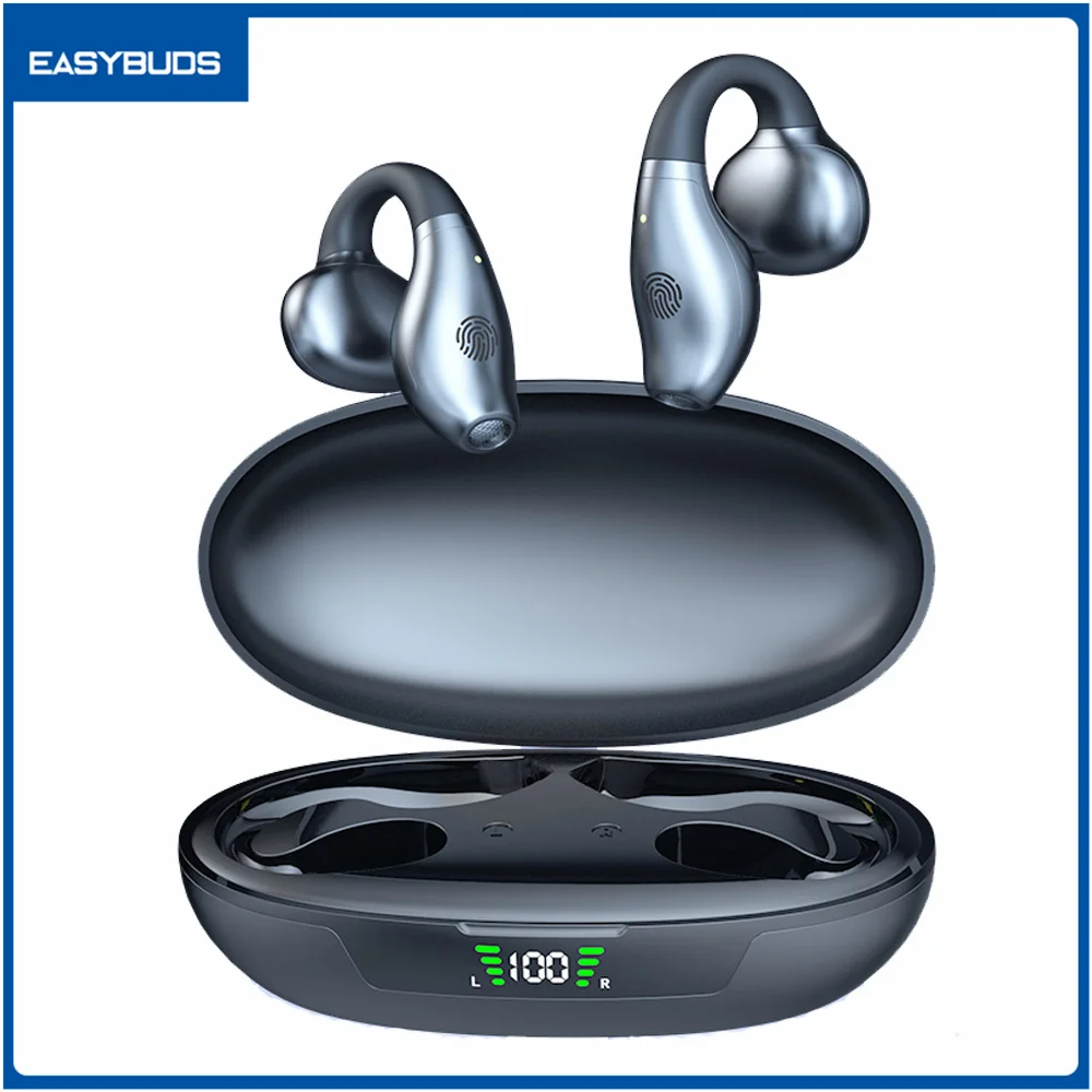 Earcuffs TWS Air Bone Conduction Bluetooth 5.3 Earphones Wireless Headphones Earclip Earbuds Ear Hook Sports Headset with Mic
Earcuffs TWS Air Bone Conduction Bluetooth 5.3 Earphones Wireless Headphones Earclip Earbuds Ear Hook Sports Headset with Mic