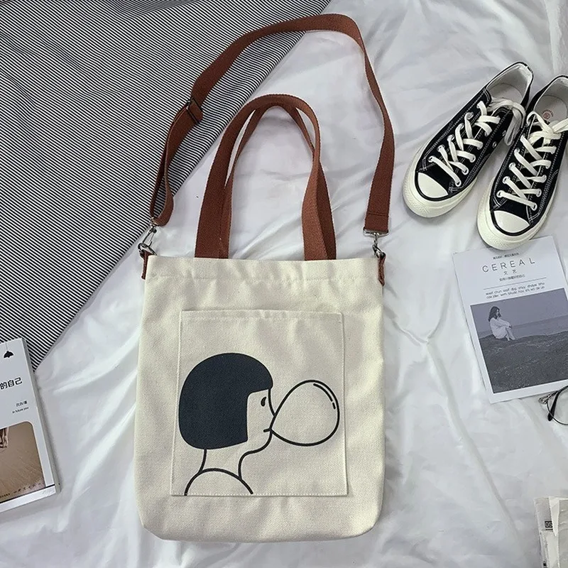 Ladies Casual Shoulder Bag Female Cross Body Bags Women's Tote Bags Handbag Cotton Cloth Shopper Bag Girl Messenger Bag
Ladies Casual Shoulder Bag Female Cross Body Bags Women's Tote Bags Handbag Cotton Cloth Shopper Bag Girl Messenger Bag
