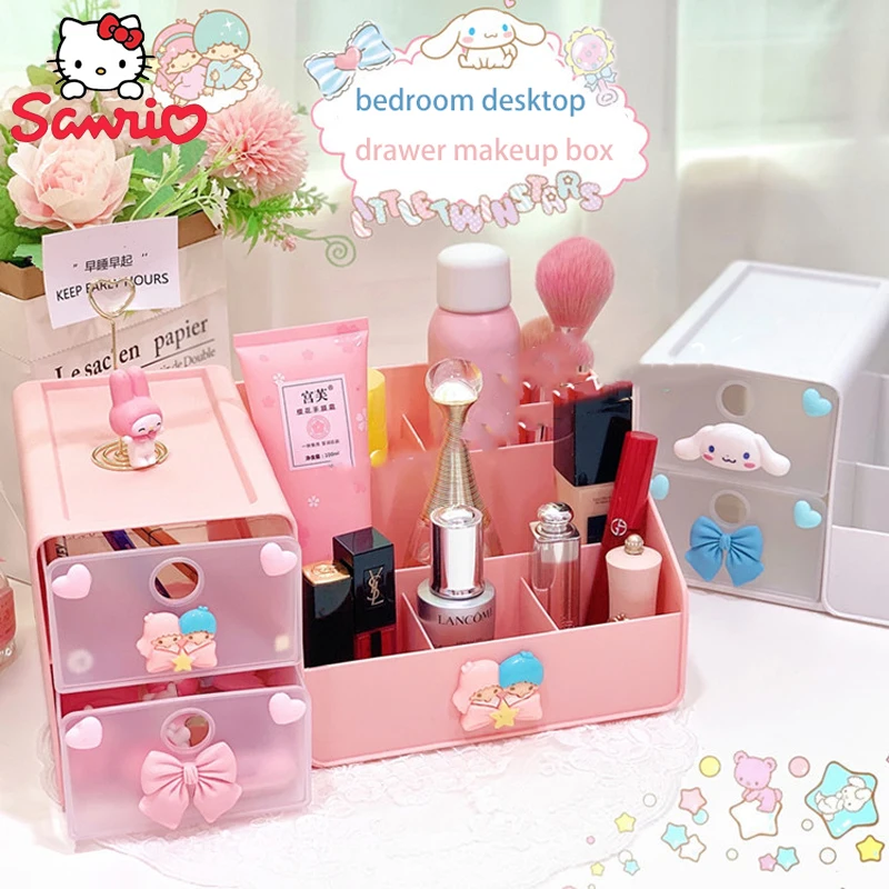 Sanrio Kuromi Hello Kitty мой Мелодия Косметичка женская многослойная классификация аккуратная коробка для хранения подарок на день рождения для девочек
Sanrio Kuromi Hello Kitty мой Мелодия Косметичка женская многослойная классификация аккуратная коробка для хранения подарок на день рождения для девочек