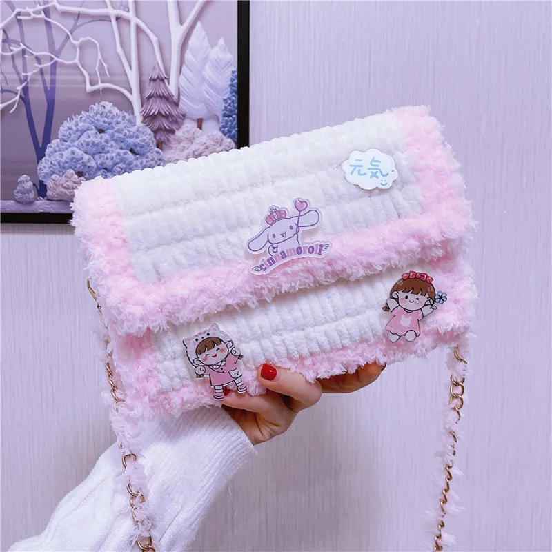 Sanrio Cinnamoroll Cartoon Hand-woven Bag Diy Material Bag with Finished Product Homemade Plush Diagonal Bag Girlfriend Gift
Sanrio Cinnamoroll Cartoon Hand-woven Bag Diy Material Bag with Finished Product Homemade Plush Diagonal Bag Girlfriend Gift