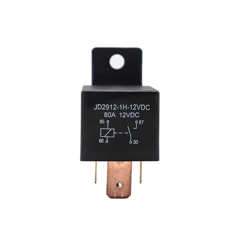 Car Relay Waterproof Automotive Relay Circuit Control 80A 12V/24V 4 pin/5 pin Copper Terminal Auto Relay JD2912-1H
Car Relay Waterproof Automotive Relay Circuit Control 80A 12V/24V 4 pin/5 pin Copper Terminal Auto Relay JD2912-1H