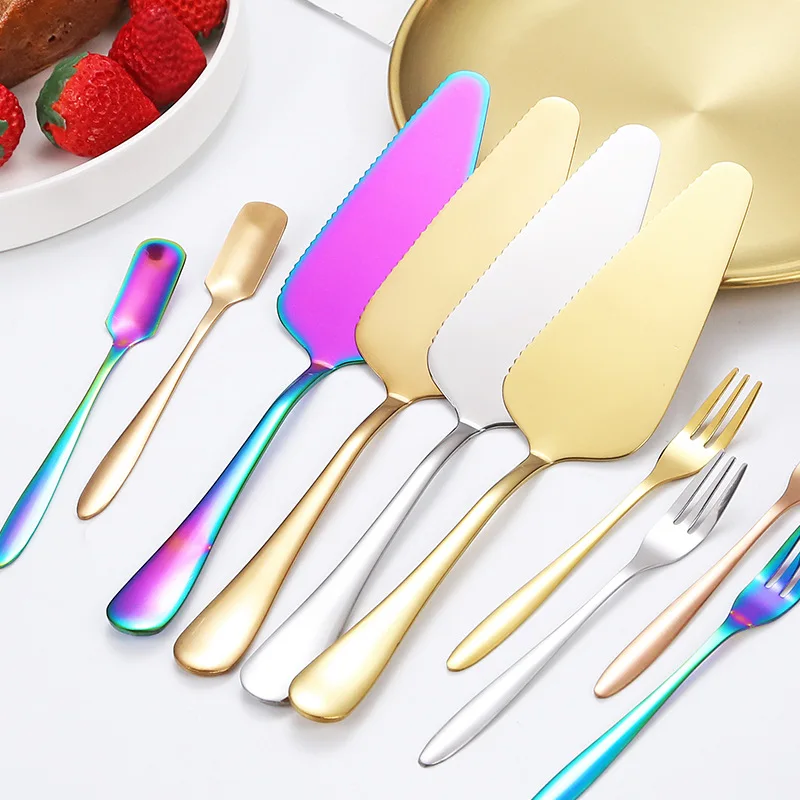 1Pc Stainless Steel Cake Shovel Knife Fruit Fork SpoonPie Pizza Cheese Server Wedding Cake Divider Knives Baking Tools
1Pc Stainless Steel Cake Shovel Knife Fruit Fork SpoonPie Pizza Cheese Server Wedding Cake Divider Knives Baking Tools