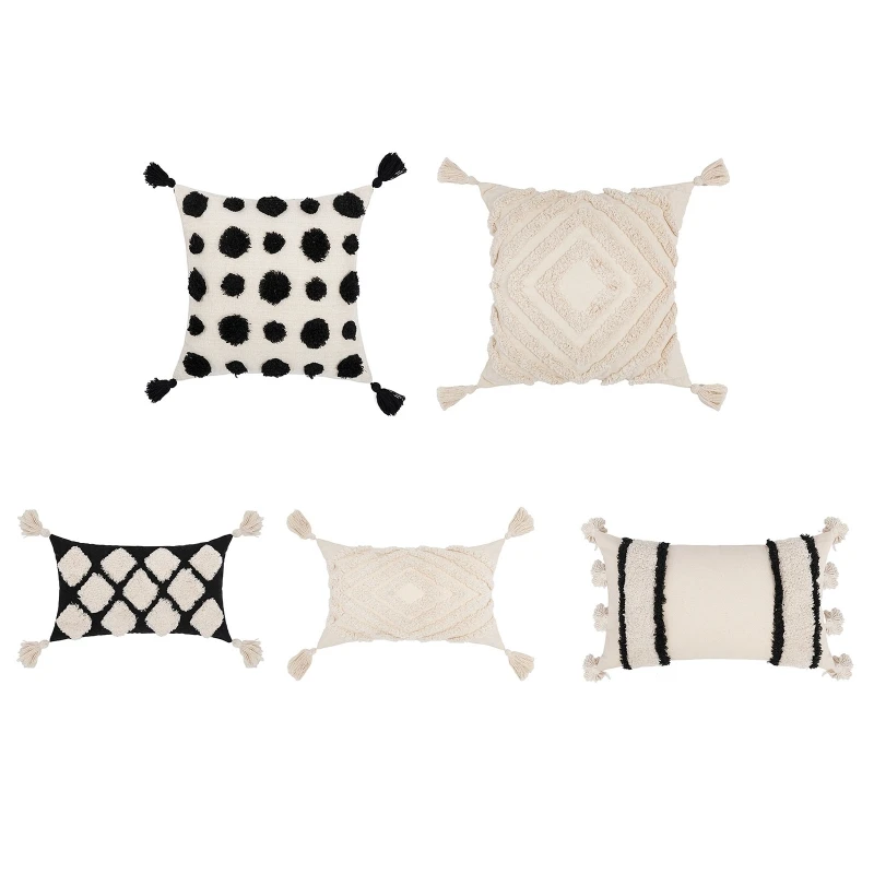 Boho Style Tufted Throw Pillow Cover with Tassel Cushion Covers Pillowcase for Home Bedroom Living Room Sofa Couch Decor
Boho Style Tufted Throw Pillow Cover with Tassel Cushion Covers Pillowcase for Home Bedroom Living Room Sofa Couch Decor