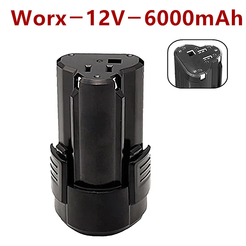Rechargeable Li-Ion Battery Replacement for Worx 12V Electric Screwdriver 6000mAh WX125.6 WX125.5 WX382.3 WU025
Rechargeable Li-Ion Battery Replacement for Worx 12V Electric Screwdriver 6000mAh WX125.6 WX125.5 WX382.3 WU025