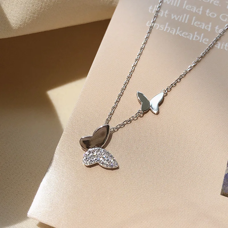 S925 Sterling Silver Butterfly Necklace Female INS Simple Clavicle Chain Temperament Jewelry Choker Party Jewelry Wholesale
S925 Sterling Silver Butterfly Necklace Female INS Simple Clavicle Chain Temperament Jewelry Choker Party Jewelry Wholesale