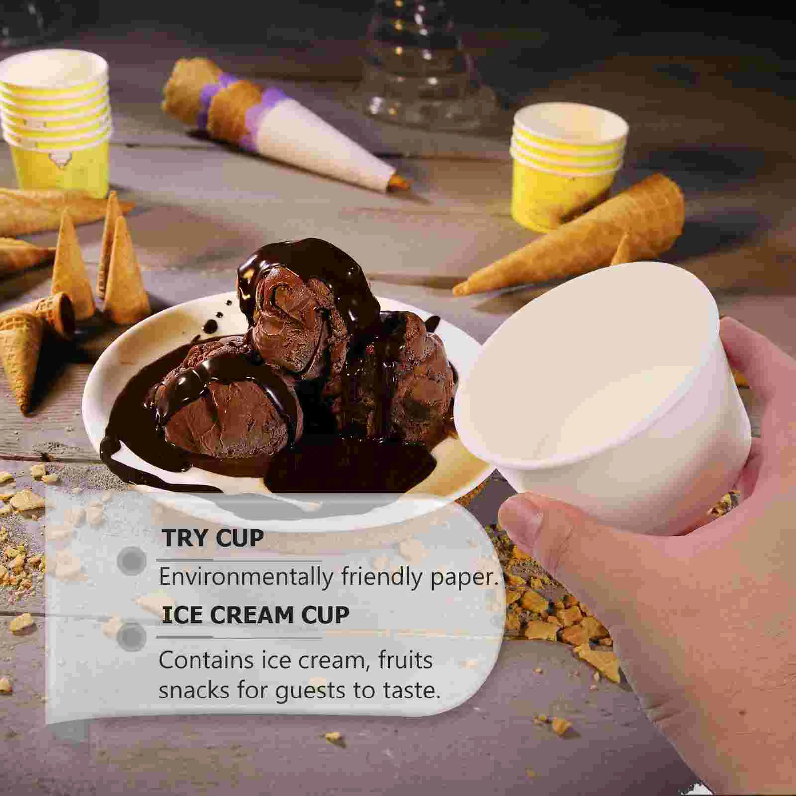 100 Pcs Disposable Coffee Cup Ice Cream Paper Snack Plastic Cups Cake Party Supplies White
100 Pcs Disposable Coffee Cup Ice Cream Paper Snack Plastic Cups Cake Party Supplies White