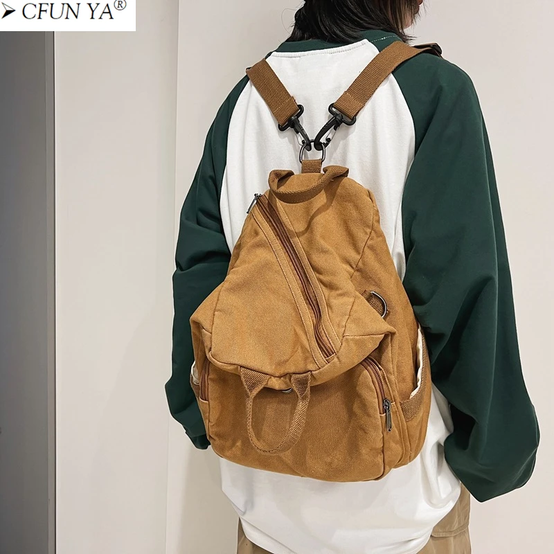 CFUN YA New 2023 Spring Canvas Backpack Teenager Shoulder Bag Women Men Large Handbag Student School Bag College Rucksack Travel
CFUN YA New 2023 Spring Canvas Backpack Teenager Shoulder Bag Women Men Large Handbag Student School Bag College Rucksack Travel