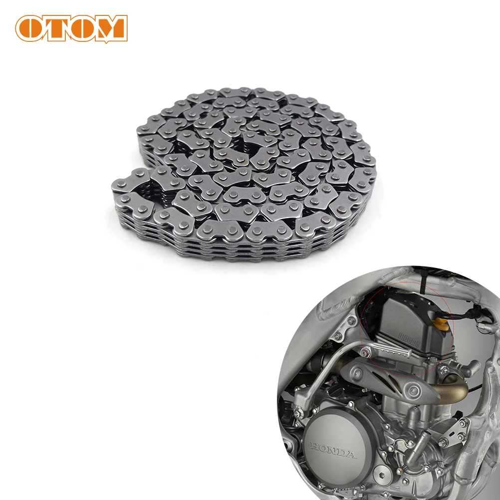 OTOM Motocross CHAIN CAM 4X5-106L (BORG WARNER) Camshaft Timing Chain Set For HONDA CRF250R SUZUKI DR750 DR800 Moto Accessories
OTOM Motocross CHAIN CAM 4X5-106L (BORG WARNER) Camshaft Timing Chain Set For HONDA CRF250R SUZUKI DR750 DR800 Moto Accessories