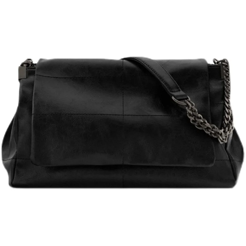 Women's bag 2022 large capacity wandering bag black rock style soft leather chain bag one shoulder bag
Women's bag 2022 large capacity wandering bag black rock style soft leather chain bag one shoulder bag