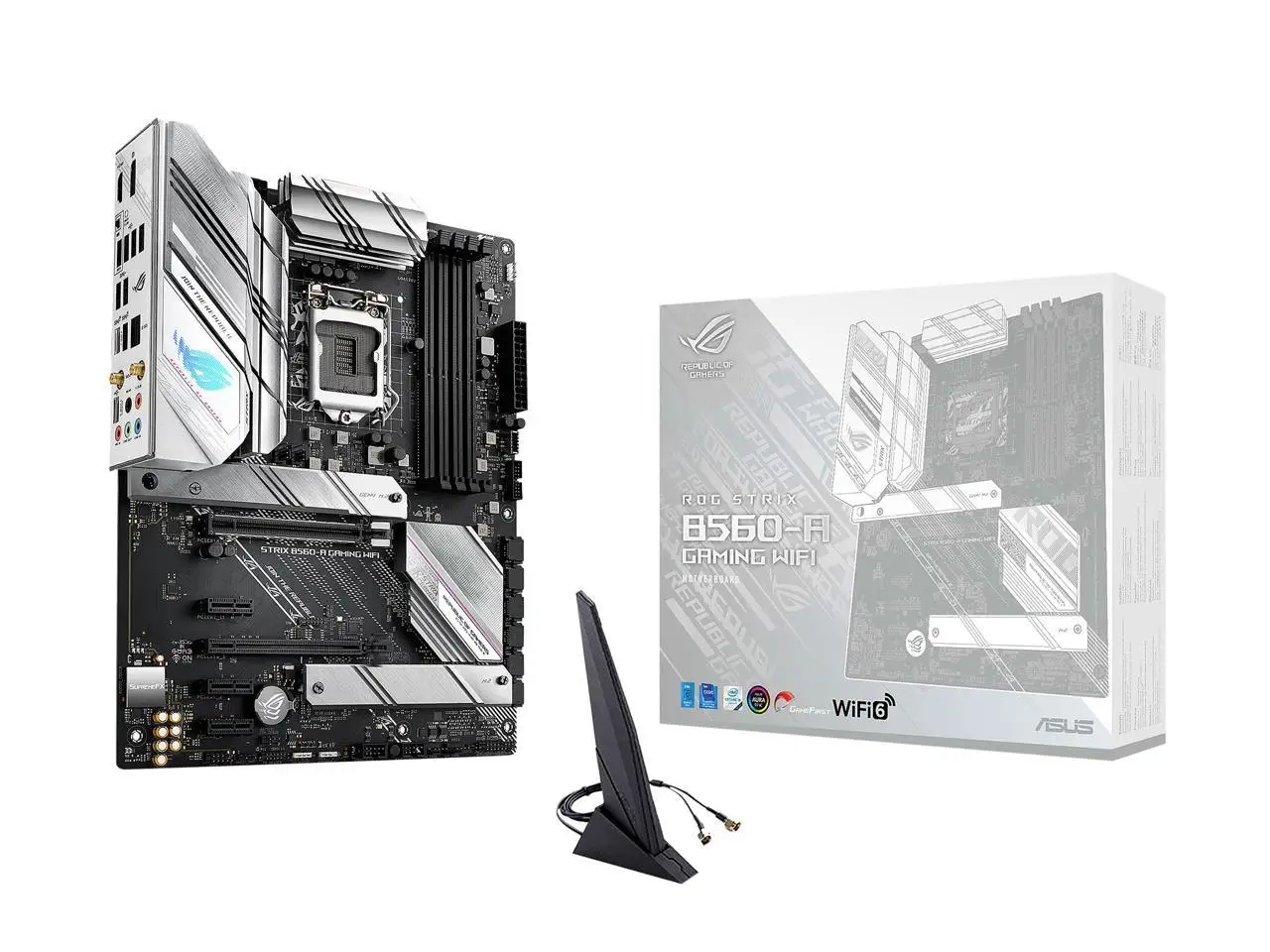 Motherboard ASUS ROG STRIX B560-A GAMING WIFI LGA 1200 Intel B560 SATA 6Gb/s ATX Intel
Motherboard ASUS ROG STRIX B560-A GAMING WIFI LGA 1200 Intel B560 SATA 6Gb/s ATX Intel