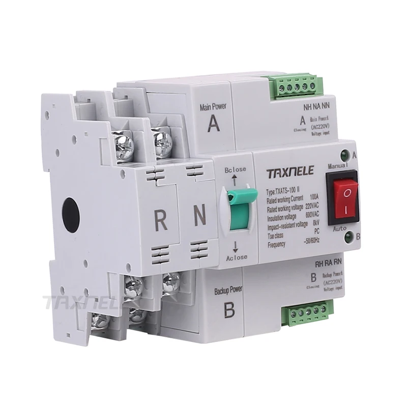 MCB type Dual Power Automatic transfer switch 2P 100A ATS Circuit Breaker Electrical Switch, dual power ats
MCB type Dual Power Automatic transfer switch 2P 100A ATS Circuit Breaker Electrical Switch, dual power ats