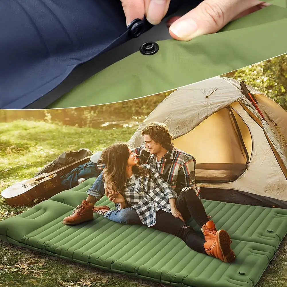 2021 New Nylon Tpu Inflatable Sleeping Pad With Pillow Outdoor Tools Moisture-proof Camping Air Pad Mattress O6r6
2021 New Nylon Tpu Inflatable Sleeping Pad With Pillow Outdoor Tools Moisture-proof Camping Air Pad Mattress O6r6