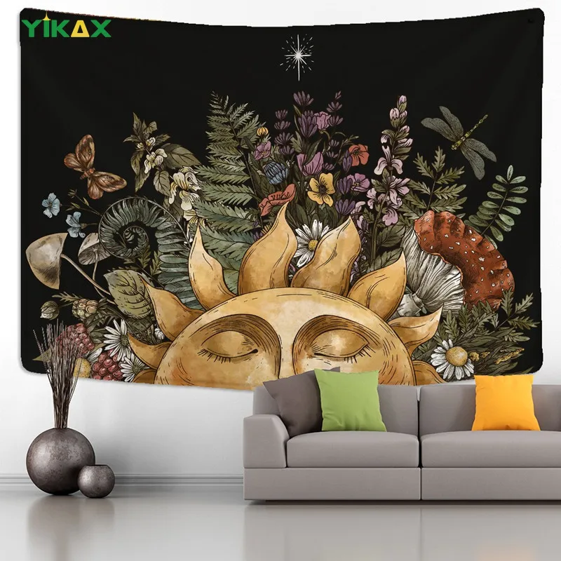Tapestry Vintage Sun Wall Hanging Blanket Celestial Floral Botanical Hippie Flower Dorm Starry Aesthetic Home Decor Accessories
Tapestry Vintage Sun Wall Hanging Blanket Celestial Floral Botanical Hippie Flower Dorm Starry Aesthetic Home Decor Accessories