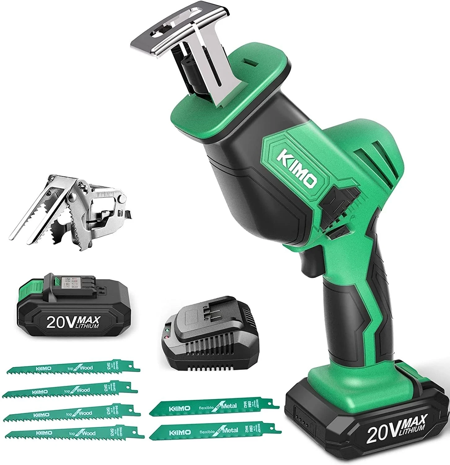 New low price 2023 Reciprocating Saw - KIMO One-Handed Reciprocating Saw Battery Powered, 20V 2.0Ah Cordless Saw
New low price 2023 Reciprocating Saw - KIMO One-Handed Reciprocating Saw Battery Powered, 20V 2.0Ah Cordless Saw
