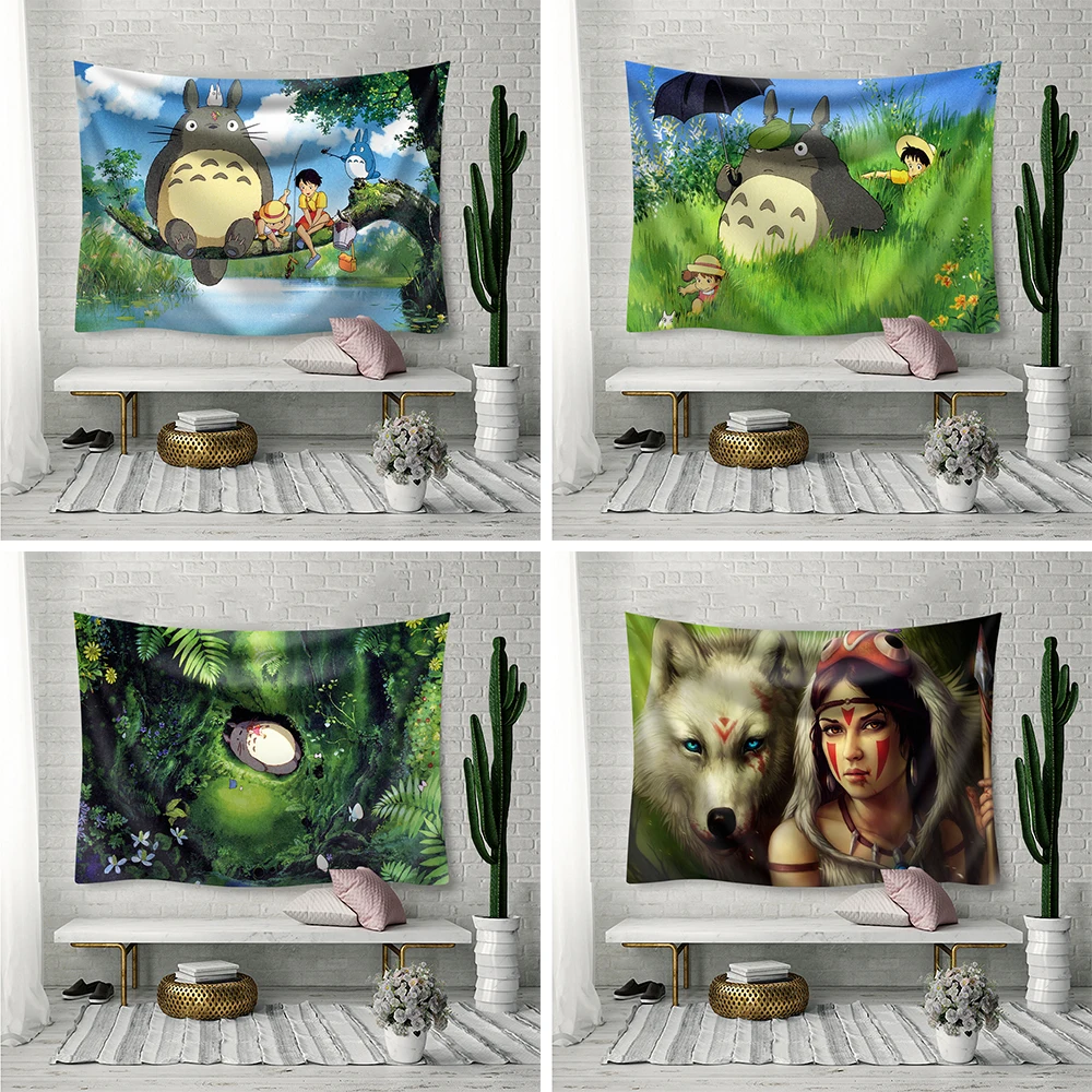 Japanese Anime Wall Hanging Tapestry Cute Cartoon Totoro Room Wall Boho Decor Aesthetic Yoga Mat Beach Towel Kawaii Tapestry 21
Japanese Anime Wall Hanging Tapestry Cute Cartoon Totoro Room Wall Boho Decor Aesthetic Yoga Mat Beach Towel Kawaii Tapestry 21