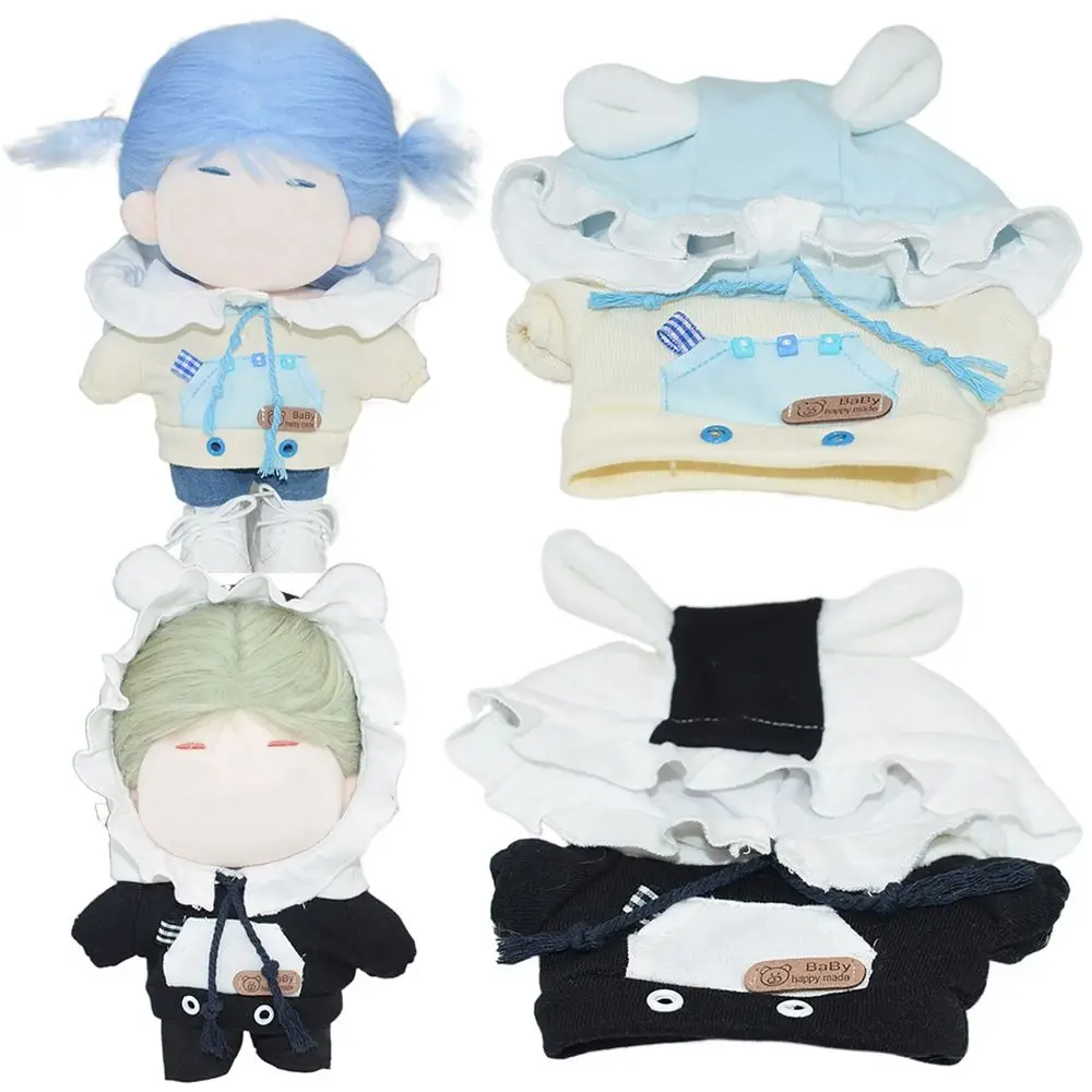 Doll Hoodies For 20cm Dolls Clothes Cartoon Bunny Ear Cap Sweatshirt Changing Dress Game Photo Props Playing House Fans Gift
Doll Hoodies For 20cm Dolls Clothes Cartoon Bunny Ear Cap Sweatshirt Changing Dress Game Photo Props Playing House Fans Gift