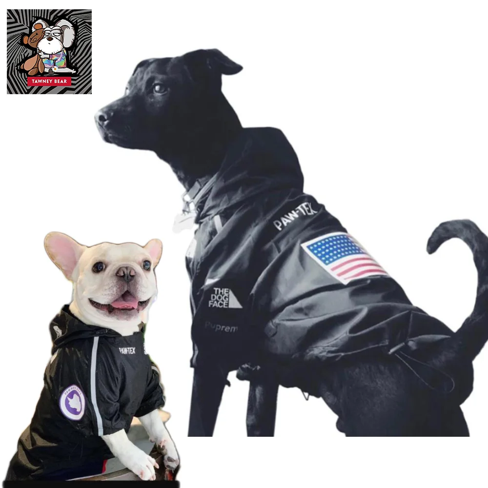 TawneyBear Dogface Pet Clothes Fashion Big Dog Raincoat Windproof Waterproof Jacket Windbreaker French Bulldog Reflective Coats
TawneyBear Dogface Pet Clothes Fashion Big Dog Raincoat Windproof Waterproof Jacket Windbreaker French Bulldog Reflective Coats