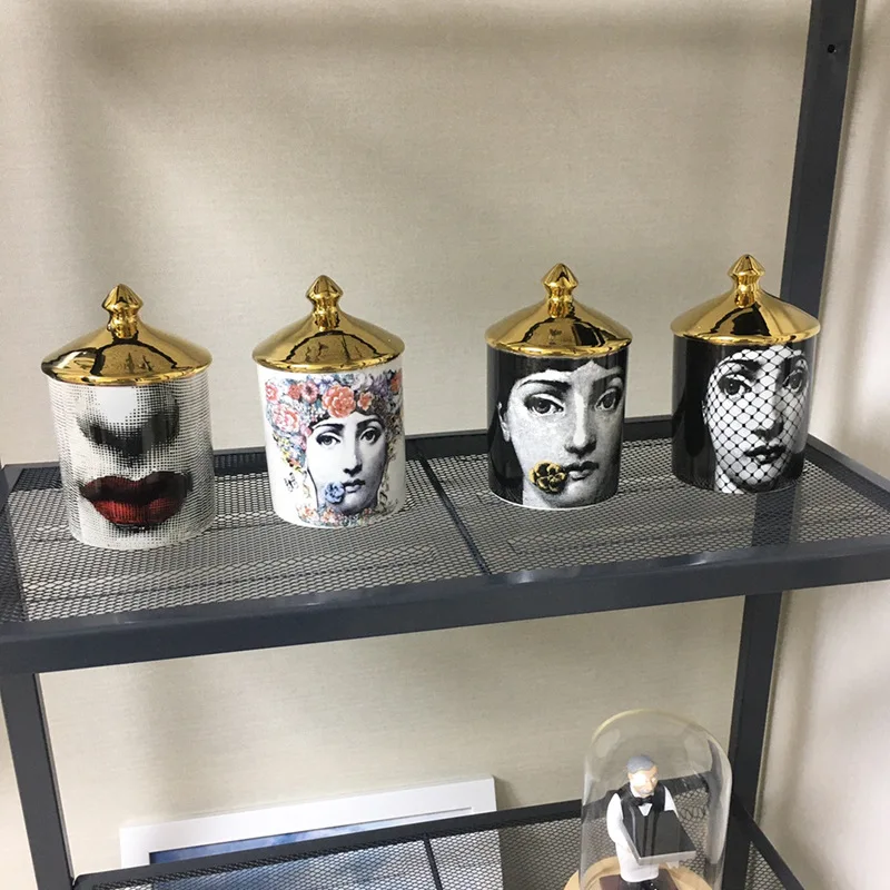 Face storage tank Ceramic cotton swab storage tank Living room Decorative ornaments Bedroom candle jar ornaments
Face storage tank Ceramic cotton swab storage tank Living room Decorative ornaments Bedroom candle jar ornaments