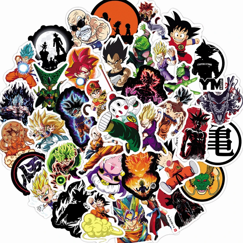 50 New Anime Dragon Ball Z Riman Graffiti Stickers Cartoon Characters Animated Water Cup Trolley Box Stickers наклейки Z Kawaii
50 New Anime Dragon Ball Z Riman Graffiti Stickers Cartoon Characters Animated Water Cup Trolley Box Stickers наклейки Z Kawaii