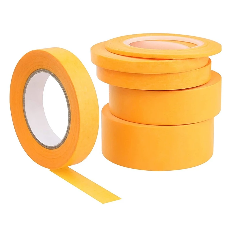 6Rolls Painters Tape Yellow Masking Painting Tape for Decorating Crafts Spraying Adhesive Painters Paper Tape Multi-Size
6Rolls Painters Tape Yellow Masking Painting Tape for Decorating Crafts Spraying Adhesive Painters Paper Tape Multi-Size