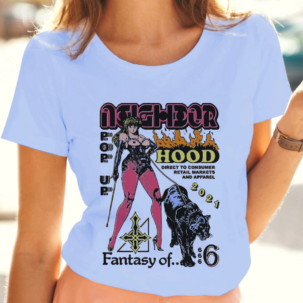 Blue Y2K Lady Clothing Anime Kawaii Women Print Casual T-shirts Girl 2023 Punk Summer Cartoon Harajuku T Shirt Female
Blue Y2K Lady Clothing Anime Kawaii Women Print Casual T-shirts Girl 2023 Punk Summer Cartoon Harajuku T Shirt Female