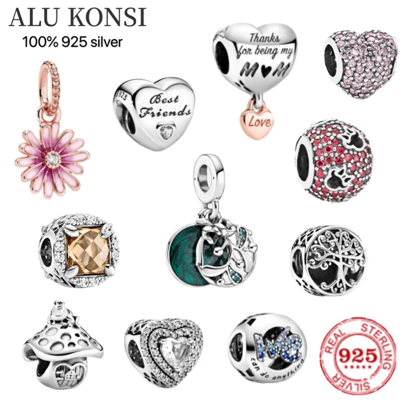 925 sterling silver reflective bead charm car love heart flower heart bead fit the original pan woman bracelet jewelry
925 sterling silver reflective bead charm car love heart flower heart bead fit the original pan woman bracelet jewelry