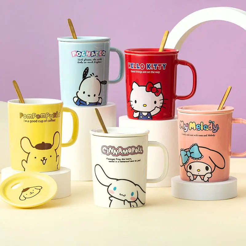 New Sanrio Hello Kitty My Melody Kuromi Cinnamoroll Ceramics Mug Kawaii Child Home Office Coffee Water Cup Bring Spoon Present
New Sanrio Hello Kitty My Melody Kuromi Cinnamoroll Ceramics Mug Kawaii Child Home Office Coffee Water Cup Bring Spoon Present