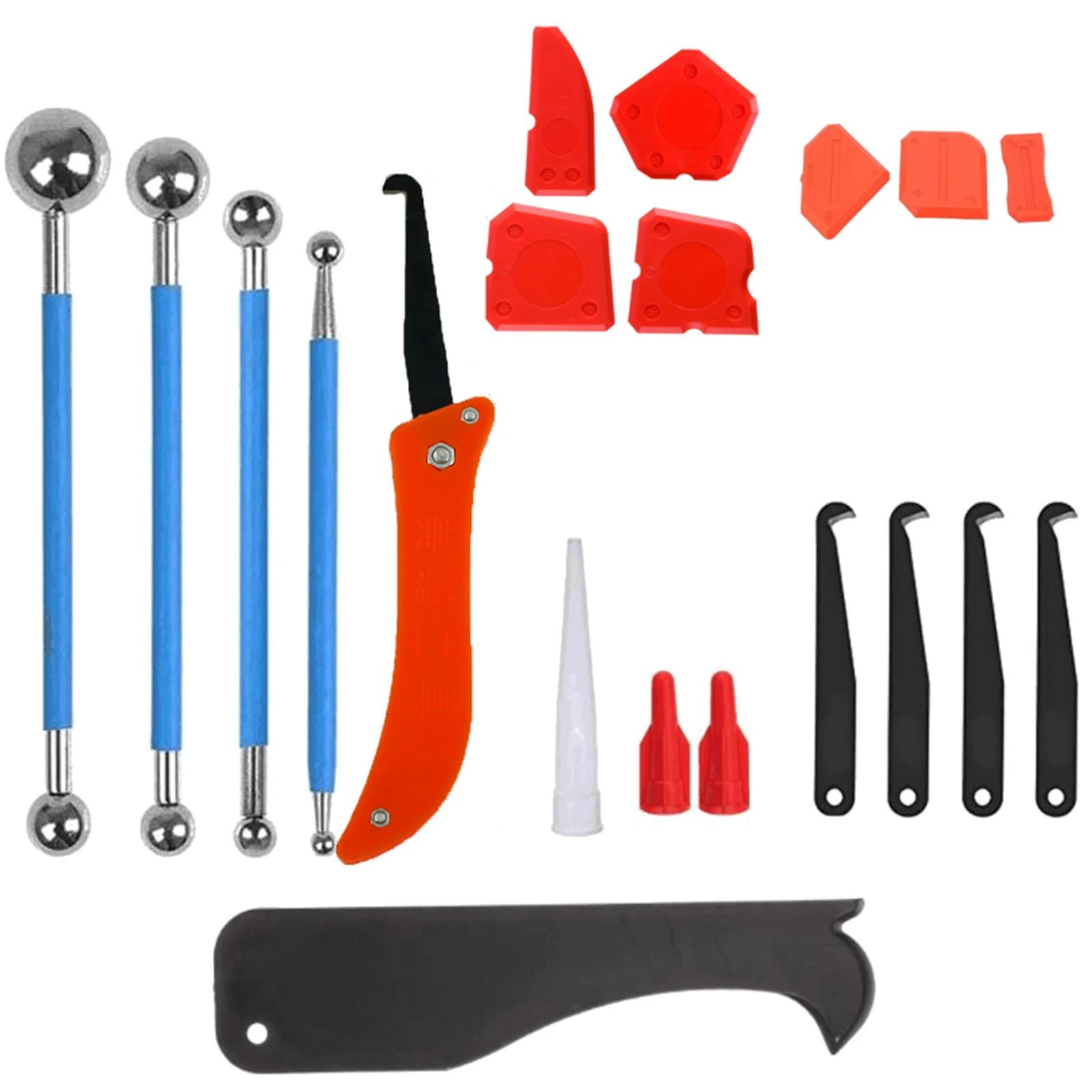 20pcs Scraper Caulking Tool Kit Kitchen Manual Bathroom Squeegee Sink Joint Puller Finishing Floor Tile Silicone Sealant Remover
20pcs Scraper Caulking Tool Kit Kitchen Manual Bathroom Squeegee Sink Joint Puller Finishing Floor Tile Silicone Sealant Remover