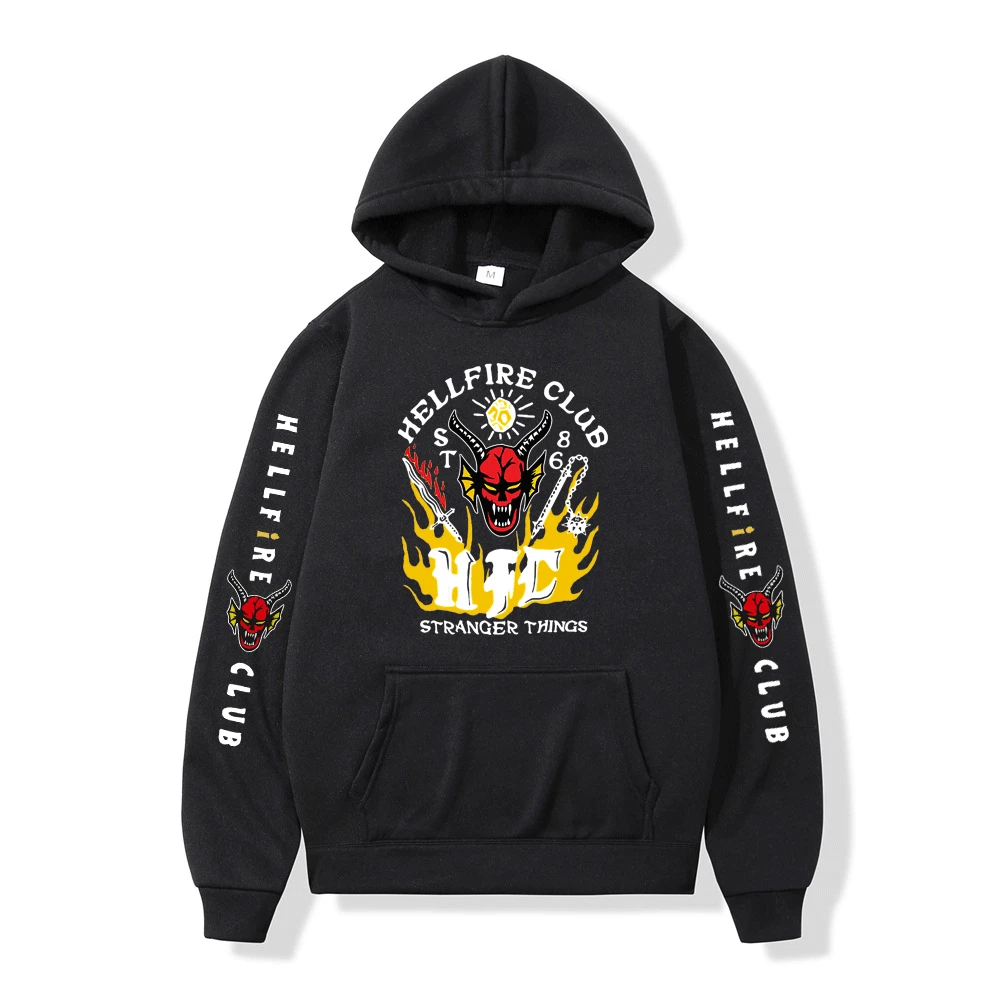 Hellfire Club Hoodie Teens Long Sleeve Sweatshirt Stranger Things 4 Fans Custom Streetwear Man Pullover Autumn Unisex Hoodies
Hellfire Club Hoodie Teens Long Sleeve Sweatshirt Stranger Things 4 Fans Custom Streetwear Man Pullover Autumn Unisex Hoodies