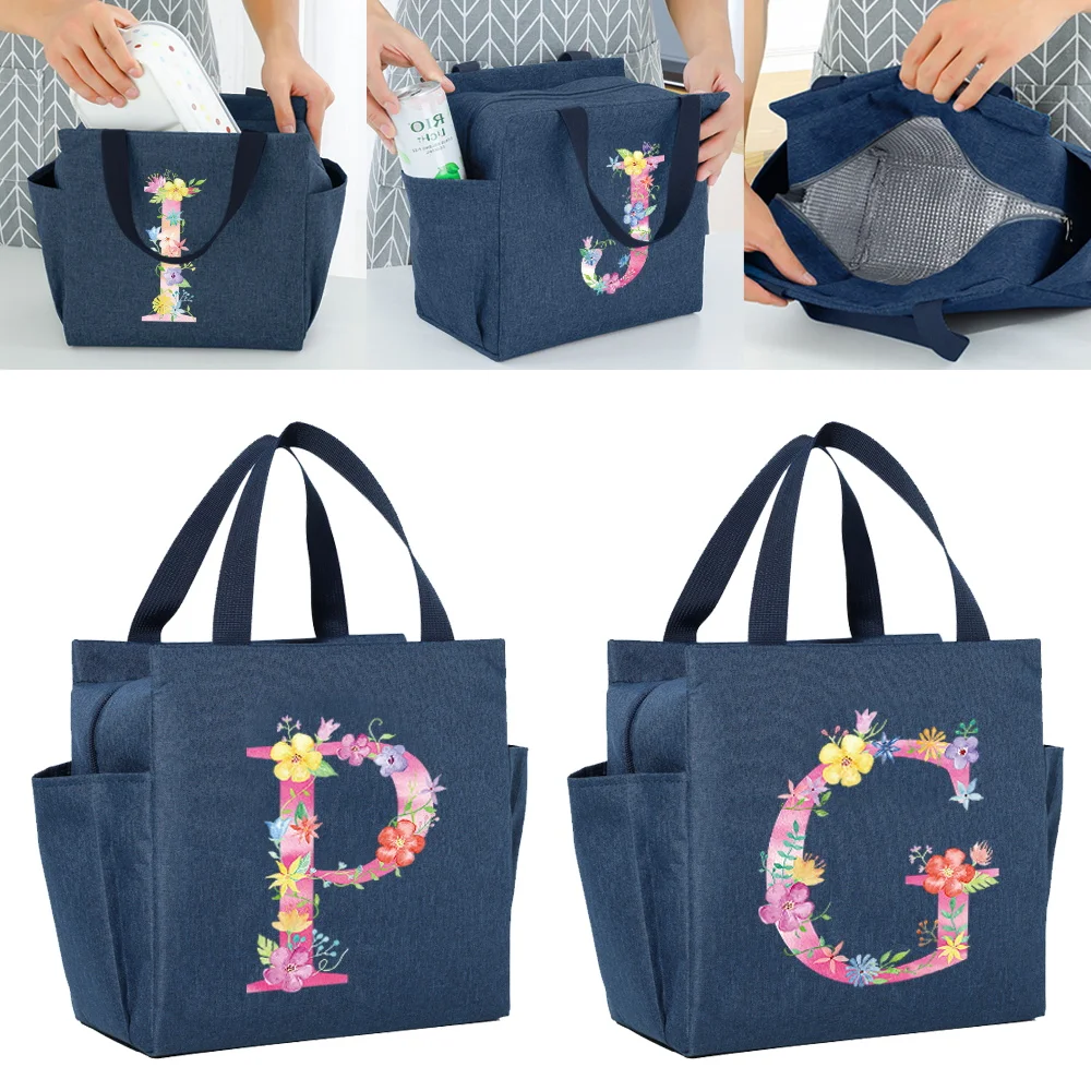 School Insulated Lunch Bag Portable Pink Letter Printed Dinner Bags Multifunction Large Capacity Picnic Cooler Thermal Food Pack
School Insulated Lunch Bag Portable Pink Letter Printed Dinner Bags Multifunction Large Capacity Picnic Cooler Thermal Food Pack