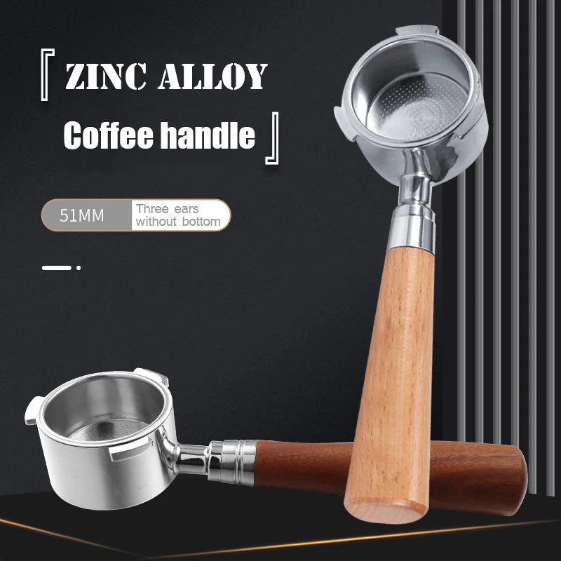 CoffeeTool Coffee Machine Handle Three Ears Bottomless Coffee Handle 51mm Zinc Alloy Coffee Machine Handle Coffee Accessories
CoffeeTool Coffee Machine Handle Three Ears Bottomless Coffee Handle 51mm Zinc Alloy Coffee Machine Handle Coffee Accessories