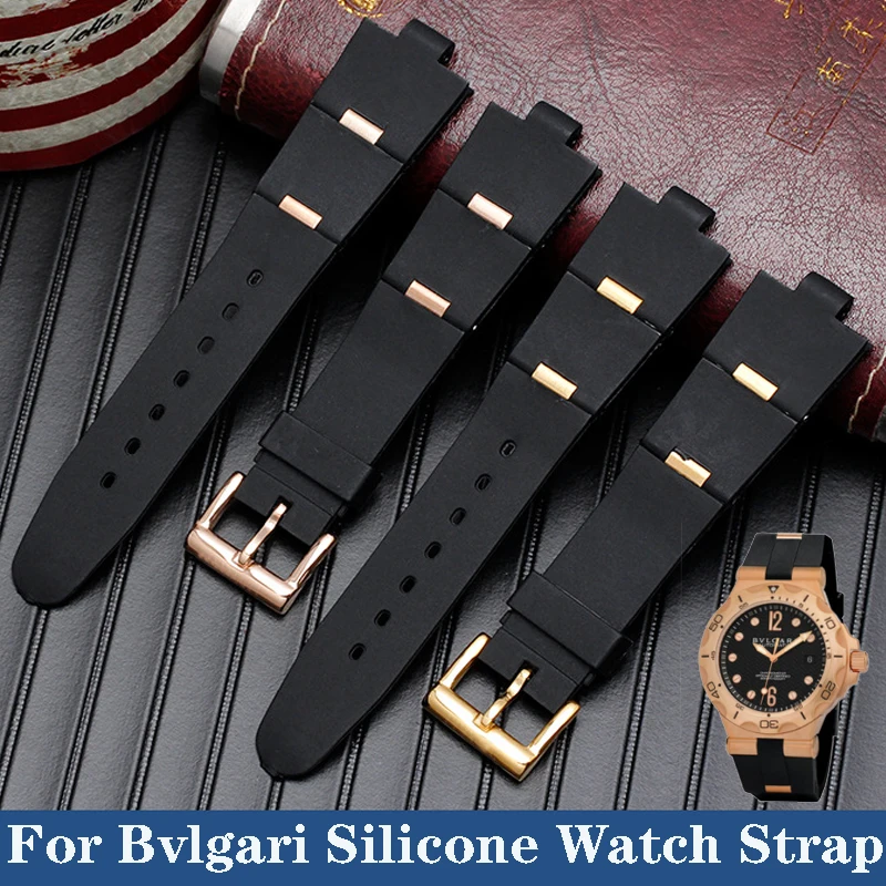 Watch Band men and women Black Silicone Replacement Watch Strap For bvlgari bvlg Diagono 24x8mm 22x8mm DP42C14SVDGMT Bracelet
Watch Band men and women Black Silicone Replacement Watch Strap For bvlgari bvlg Diagono 24x8mm 22x8mm DP42C14SVDGMT Bracelet