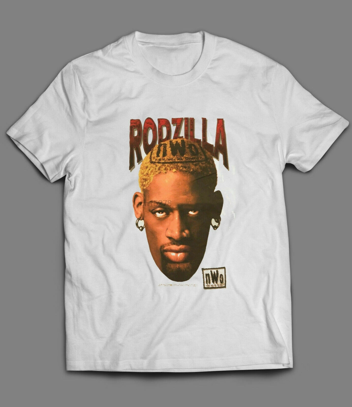 Vintage 90 Rodzilla T-Shirt Dennis Rodman 1Nwo Tee 1998 Size S-3Xl 
Vintage 90 Rodzilla T-Shirt Dennis Rodman 1Nwo Tee 1998 Size S-3Xl
