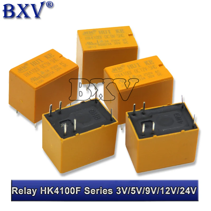 Реле HJXRHGAL HK4100F серии HK4100F-DC12V HK4100F 12V DIP-6 3A 250V AC/ 3A 30V DC 3V 5V 9V 24V, 5 шт.
Реле HJXRHGAL HK4100F серии HK4100F-DC12V HK4100F 12V DIP-6 3A 250V AC/ 3A 30V DC 3V 5V 9V 24V, 5 шт.
