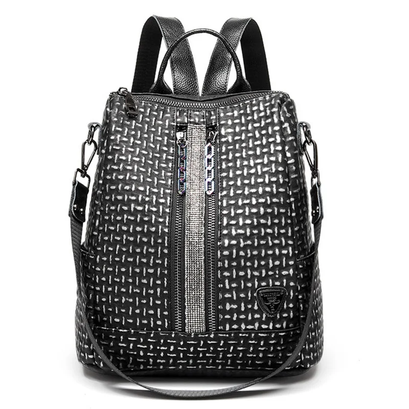 

Women Genuine Leather Backpacks Female Multifunctional Shoulder Bag Teenage Girl New Schoolbag Luxury Anti-theft Travel Backpack