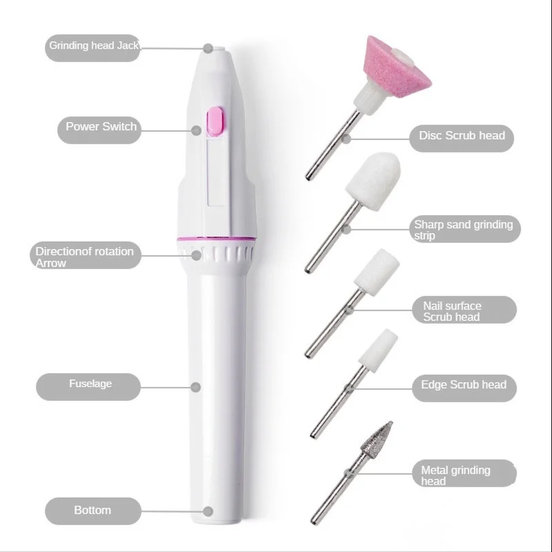 5 In 1 Professional Mini Electric Nail Drill Kit Battery Nail Art Exfoliating Polishing Nail Polishing File Pen Tool Machine
5 In 1 Professional Mini Electric Nail Drill Kit Battery Nail Art Exfoliating Polishing Nail Polishing File Pen Tool Machine