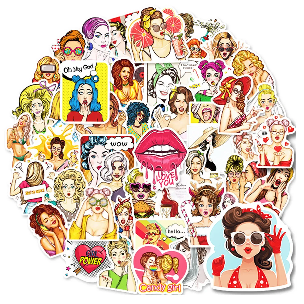 10/30/50PCS Retro Pop Style Girl Stickers Aesthetic Graffiti Car Guitar Motorcycle Luggage Classic Vintage Sticker for Adults
10/30/50PCS Retro Pop Style Girl Stickers Aesthetic Graffiti Car Guitar Motorcycle Luggage Classic Vintage Sticker for Adults