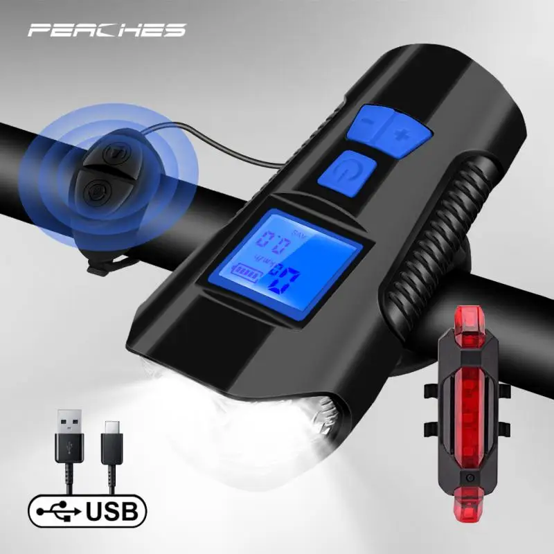Bicycle Light Front With Horn Rechargeable Light MTB Bicycle Lantern Headlight Cycling Flashlight LCD Computer Для Велосипеда
Bicycle Light Front With Horn Rechargeable Light MTB Bicycle Lantern Headlight Cycling Flashlight LCD Computer Для Велосипеда