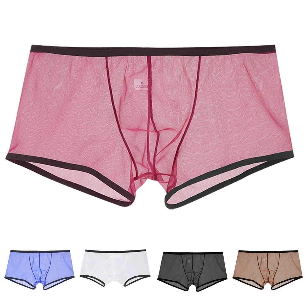 Men See Through Boxer Full Transparent Briefs Shorts Ultra-thin Underwear Skin-Friendly Panties Mesh Low Waist Sexy Underpants
Men See Through Boxer Full Transparent Briefs Shorts Ultra-thin Underwear Skin-Friendly Panties Mesh Low Waist Sexy Underpants