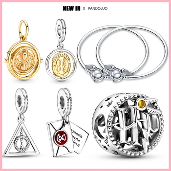 Hot Sell Harry Potter S925 Sterling Silver Charm Bead Fits Original Pandora Harry Potter Bracelet Plata De Ley DIY Jewelry Charm