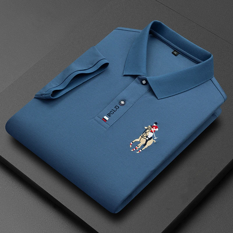 Рубашка-поло мужская с короткими рукавами, хлопок, дышащая удобная, с вышивкой логотипа, в деловом стиле, повседневная, лето
Рубашка-поло мужская с короткими рукавами, хлопок, дышащая удобная, с вышивкой логотипа, в деловом стиле, повседневная, лето